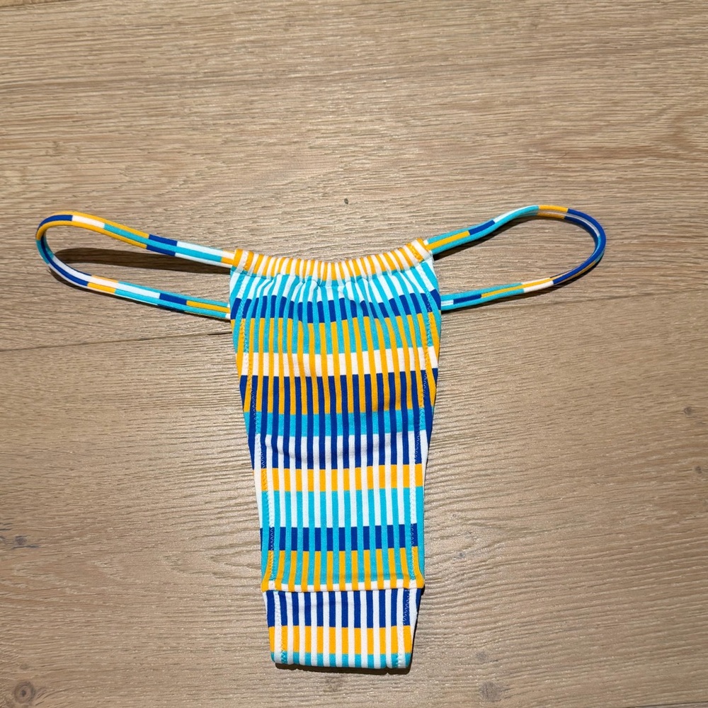 NWT Solid & Striped Multicolor Raine Bikini Bottom - Picture 2 of 8